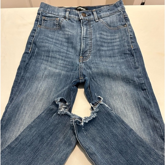 Express Super High Rise Jeans Size 4R - Picture 1 of 15